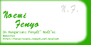 noemi fenyo business card